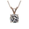Image 1 : 8 ctw Amethyst & Elephant VS/SI Diamond Necklace 10K Rose Gold