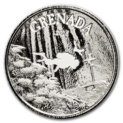 2018 Grenada 1 oz Silver Diving Paradise BU