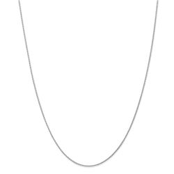 14k White Gold 1.00 mm Parisian Wheat Chain Necklace - 18 in.