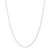 Image 1 : 14k White Gold 1.00 mm Parisian Wheat Chain Necklace - 18 in.