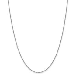 14k White Gold 1.4 mm Cable Chain - 22 in.
