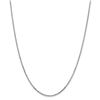 Image 1 : 14k White Gold 1.8 mm Diamond Cut Cable Chain - 18 in.