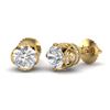 Image 2 : 2.0 ctw VS/SI Oval Cut Diamond 3 Stone Ring 18K Yellow Gold