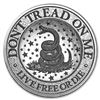 Image 1 : 2 oz Silver High Relief Round - Don€™t Tread on Me