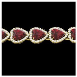 4.84 ctw Turquoise & Diamond Halo Earrings 10K Yellow Gold