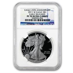 2011-W Proof Silver American Eagle PF-70 NGC (ER)