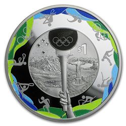2016 New Zealand 1 oz Silver $1 Road to Rio Olympic Coin