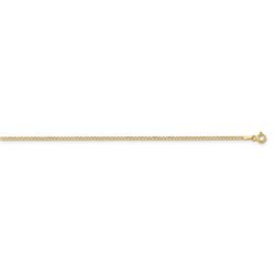 14k Yellow Gold 1.85 mm Semi-Solid Curb Link Chain - 20 in.