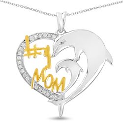 14K Yellow Gold Plated 0.28 ctw Genuine Black Diamond, White Diamond & Yellow Diamond .925 Sterling 