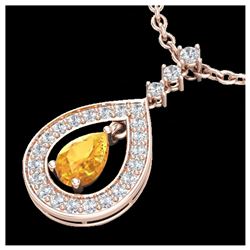 1.07 ctw Fancy Intense Blue Diamond Art Deco Ring 18K White Gold