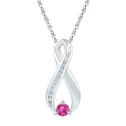 Sterling Silver Baguette Diamond Huggie Earrings 1/8 Cttw