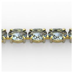 17.3 ctw Fancy Citrine & Diamond Halo Bracelet 10K Yellow Gold