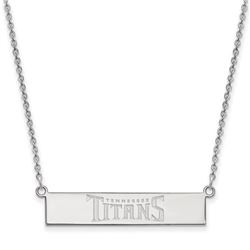 Sterling Silver Tennessee Titans Small Bar Necklace
