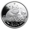 Image 1 : 2007 Isle of Man 1 oz Silver Ragdoll Cats Proof