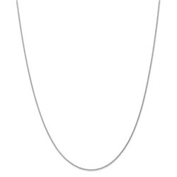 14k White Gold 1.2 mm Parisian Wheat Chain - 22 in.