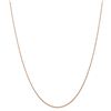 Image 1 : 14k Rose Gold .7 mm Carded Cable Rope Chain Necklace - 16 in.