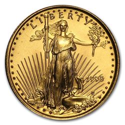 1998 1/10 oz Gold American Eagle BU