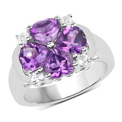 0.46 ctw Genuine Emerald .925 Sterling Silver Ring