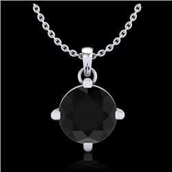 0.77 ctw Fancy Black Diamond Art Deco Ring 18K Rose Gold