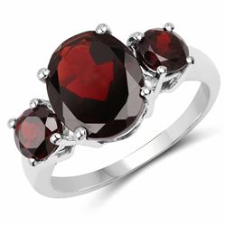 14K Yellow Gold Plated 1.70 ctw Genuine Ruby .925 Sterling Silver Ring