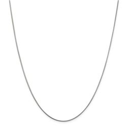 Sterling Silver 1 mm Round Snake Chain - 24 in.