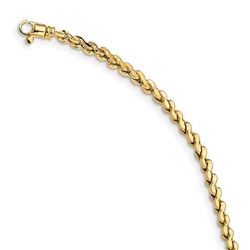 14k Yellow Gold Gold Polished Fancy Knot Link Bracelet - 7.5 in.