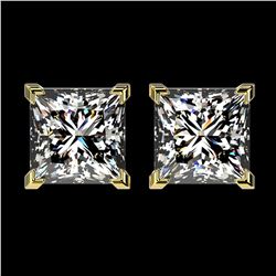 6.47 ctw Sapphire & Diamond Halo Earrings 10K Rose Gold