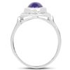 Image 2 : 0.75 ctw Genuine Tanzanite .925 Sterling Silver Ring