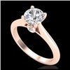 Image 1 : 37.49 ctw Morganite & Diamond Necklace 14K Rose Gold