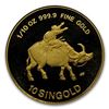 Image 1 : 1985 Singapore 1/10 oz Proof Gold 10 Singold Year of the Ox