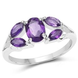 0.49 ctw Genuine Green Sapphire .925 Sterling Silver Ring