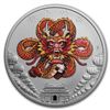 Image 1 : 2018 Tuvalu 1 oz Silver Chinese New Year Dragon Proof (Colorized)