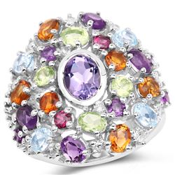 2 ctw Cushion Cut Ruby Necklace 18K White Gold