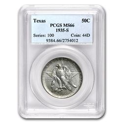1935-S Texas Centennial Half Dollar Commem MS-66 PCGS