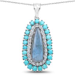 2.25 ctw Sky Blue Topaz & VS/SI Diamond Ring 10K Yellow Gold