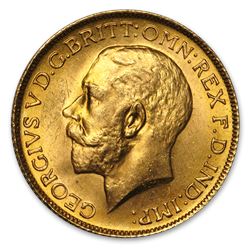 1925 Great Britain Gold Sovereign George V BU