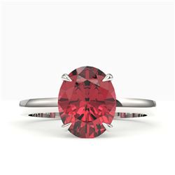 5.56 ctw Genuine Amethyst & Tanzanite .925 Sterling Silver Ring