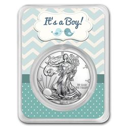 2019 1 oz Silver American Eagle - It's A Boy