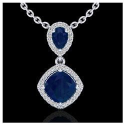 1.02 ctw Fancy Black Diamond Art Deco Stud Necklace 18K Rose Gold