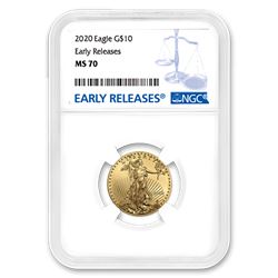 2020 1/4 oz Gold American Eagle MS-70 NGC (Early Releases)