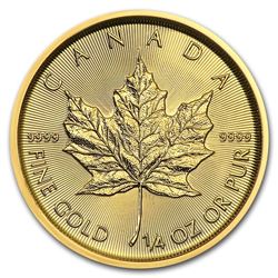 2018 Canada 1/4 oz Gold Maple Leaf BU