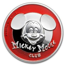 2019 Niue 2 oz Silver $5 Mickey Mouse Club Ultra High Relief Prf