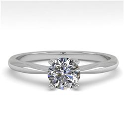 1.01 ctw VS/SI Diamond Ring 18K White Gold