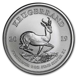 2019 South Africa 1 oz Silver Krugerrand BU