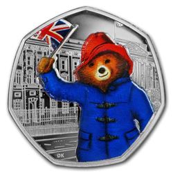 2018 GB 50p Silver 60th Anniv Paddington Bear (Buckingham Palace)