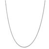 Image 1 : 14k White Gold 1.05 mm Box Chain - 26 in.