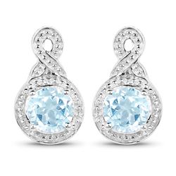 0.42 ctw Genuine White Diamond .925 Sterling Silver Ring