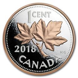 2018 Canada 5 oz Silver $1 Big Coin Series Maple Leaf (One-Cent)