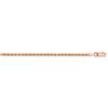 Image 1 : 14k Rose Gold 2 mm Diamond Cut Rope Chain - 18 in.
