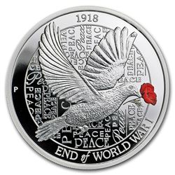 2018 Australia 1 oz Silver $1 The End of WWI